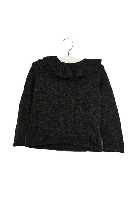 A Grey Knit Sweaters from Waddler in size 6-12M for girl. (Front View)