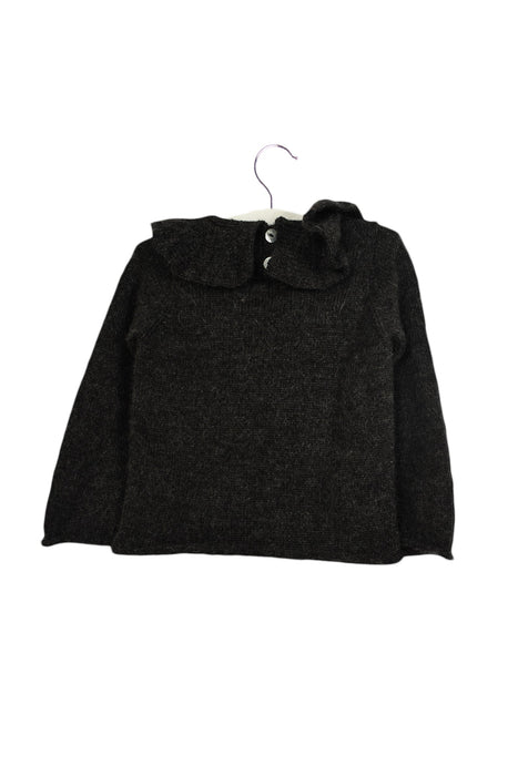 A Grey Knit Sweaters from Waddler in size 6-12M for girl. (Back View)