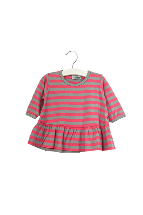 A Pink Long Sleeve Tops from Marimekko in size 0-3M for girl. (Front View)