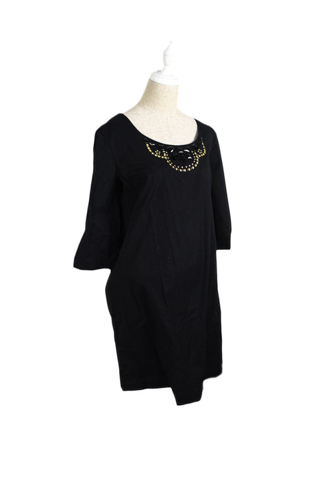 A Black Long Sleeve Dresses from Rosie Pope in size M for maternity. (Front View)