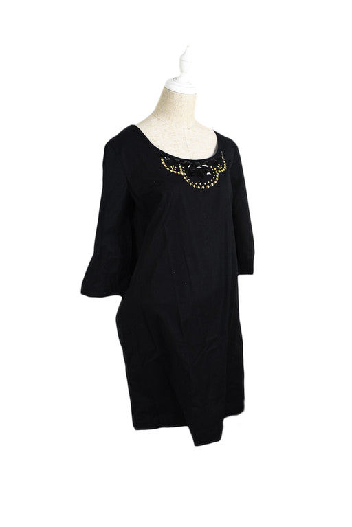 A Black Long Sleeve Dresses from Rosie Pope in size M for maternity. (Front View)