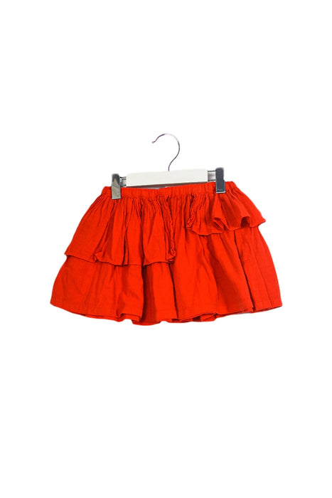 A Red Short Skirts from Bonton in size 4T for girl. (Front View)