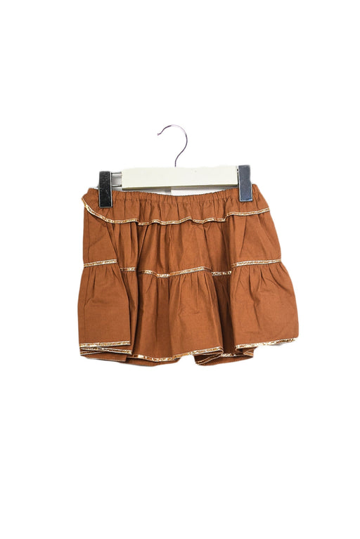 A Brown Short Skirts from Velveteen in size 2T for girl. (Front View)