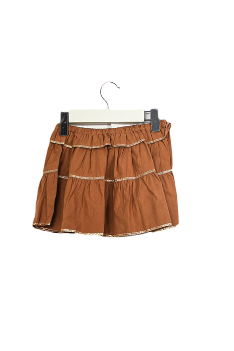 A Brown Short Skirts from Velveteen in size 2T for girl. (Back View)