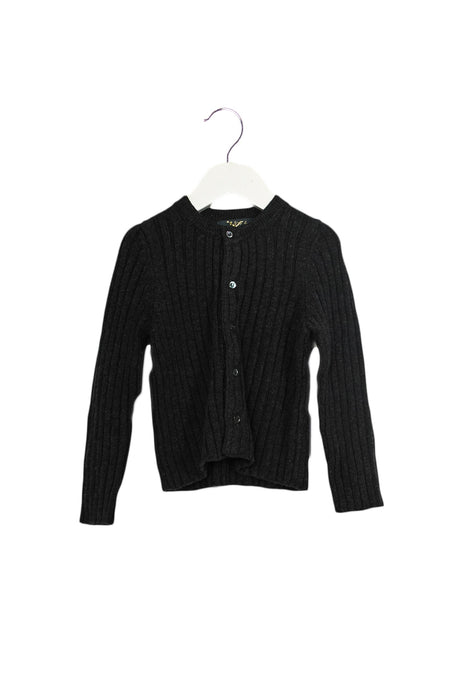 A Grey Cardigans from Velveteen in size 2T for girl. (Front View)