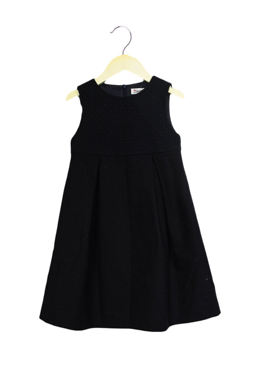 A Navy Sleeveless Dresses from Sayegusa in size 5T for girl. (Front View)