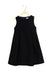 A Navy Sleeveless Dresses from Sayegusa in size 5T for girl. (Front View)