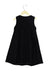 A Navy Sleeveless Dresses from Sayegusa in size 5T for girl. (Back View)