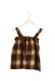A Brown Sleeveless Tops from Bonpoint in size 4T for girl. (Front View)
