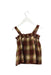 A Brown Sleeveless Tops from Bonpoint in size 4T for girl. (Back View)