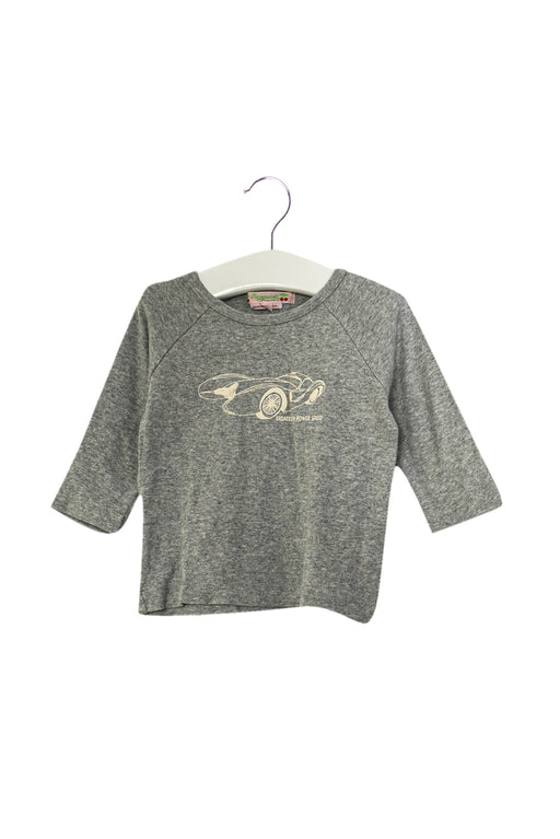 A Grey Long Sleeve Tops from Bonpoint in size 3-6M for boy. (Front View)