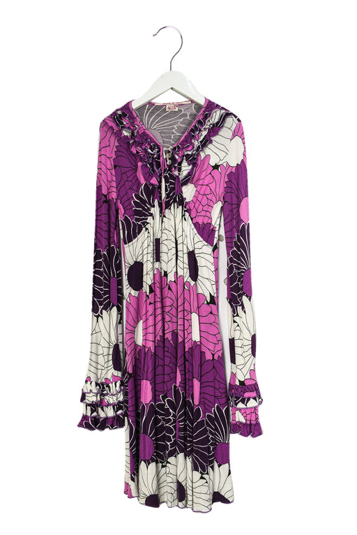 A Purple Long Sleeve Dresses from Nolita Pocket in size 10Y for girl. (Front View)