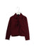 A Burgundy Long Sleeve Tops from Guess in size 2T for girl. (Front View)