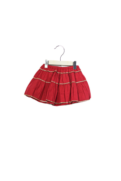 A Pink Short Skirts from Velveteen in size 2T for girl. (Front View)