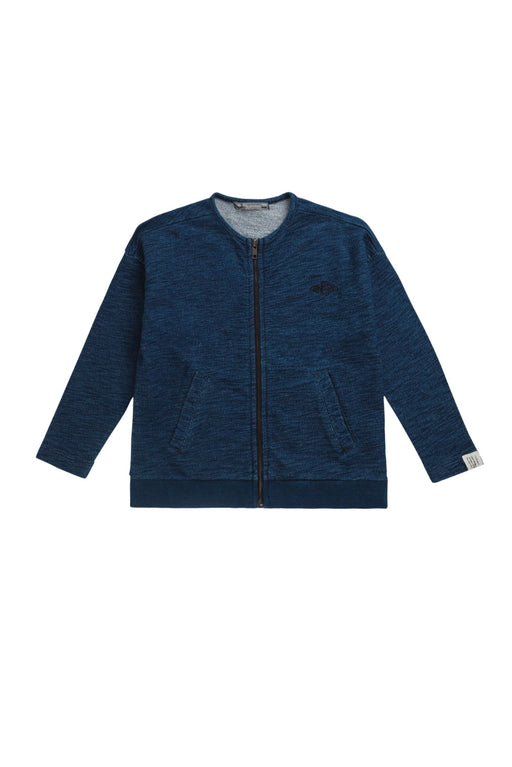 A Blue Lightweight Jackets from Bonpoint in size 10Y for boy. (Front View)