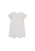 A Grey Short Sleeve Rompers from Bonpoint in size 0-3M for neutral. (Back View)