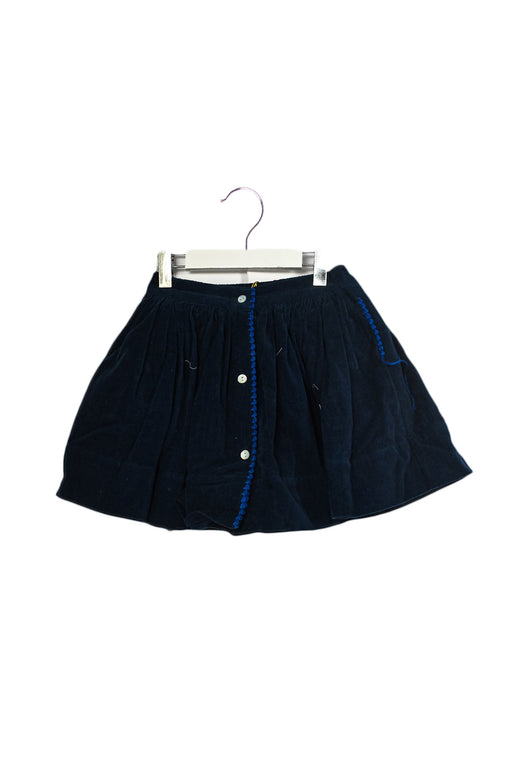 A Navy Short Skirts from Velveteen in size 4T for girl. (Front View)