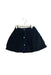 A Navy Short Skirts from Velveteen in size 4T for girl. (Front View)