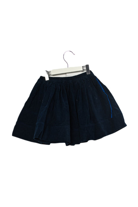 A Navy Short Skirts from Velveteen in size 4T for girl. (Back View)