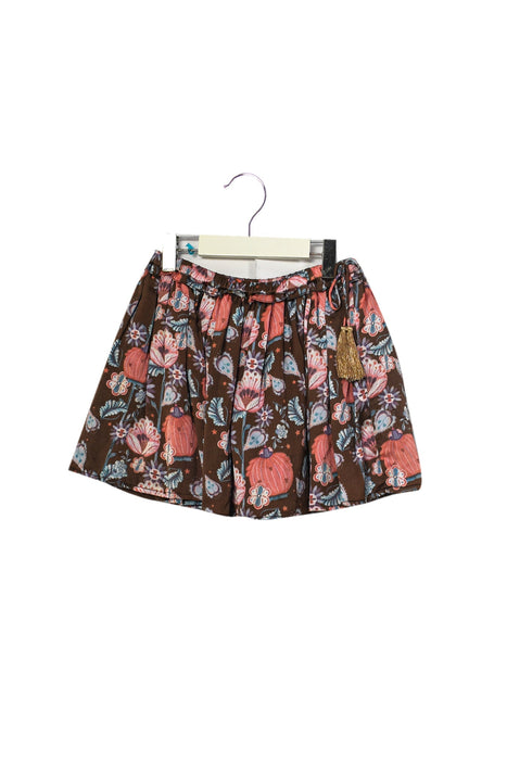 A Multicolour Short Skirts from Velveteen in size 4T for girl. (Front View)