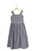 A Blue Sleeveless Dresses from Gusella in size 6T for girl. (Front View)