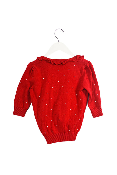 A Red Cardigans from Nicholas & Bears in size 2T for girl. (Back View)