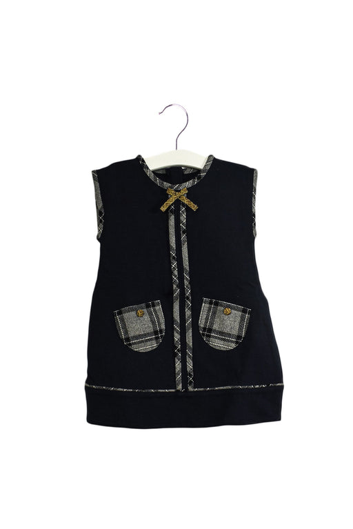 A Navy Sleeveless Dresses from Fendi in size 12-18M for girl. (Front View)