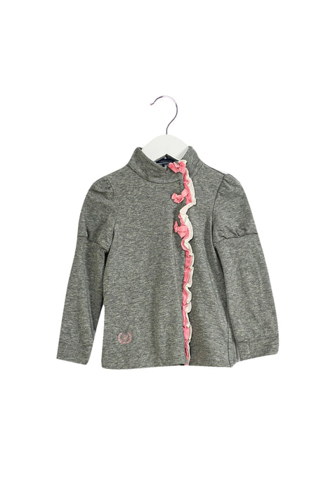 A Grey Long Sleeve Tops from Nicholas & Bears in size 3T for girl. (Front View)