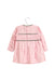 A Pink Long Sleeve Dresses from Tutto Piccolo in size 12-18M for girl. (Front View)