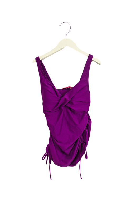 A Purple Swimsuits from Maternal America in size XS for maternity. (Front View)