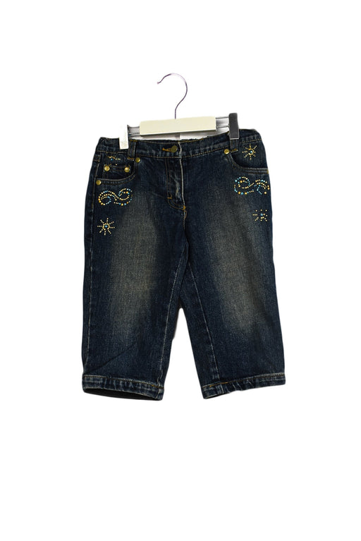 A Blue Casual Pants from Microbe by Miss Grant in size 7Y for girl. (Front View)