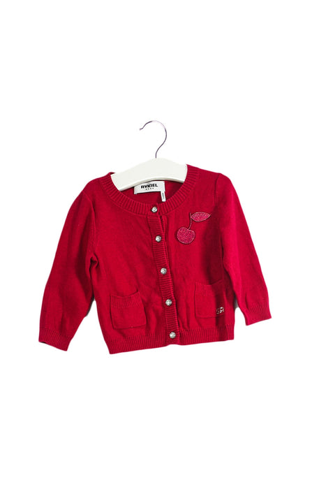 A Pink Cardigans from Rykiel Enfant in size 6-12M for girl. (Front View)