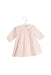 A Pink Long Sleeve Dresses from Tutto Piccolo in size 12-18M for girl. (Front View)
