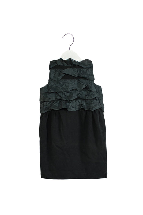 A Green Sleeveless Dresses from Crewcuts in size 4T for girl. (Front View)