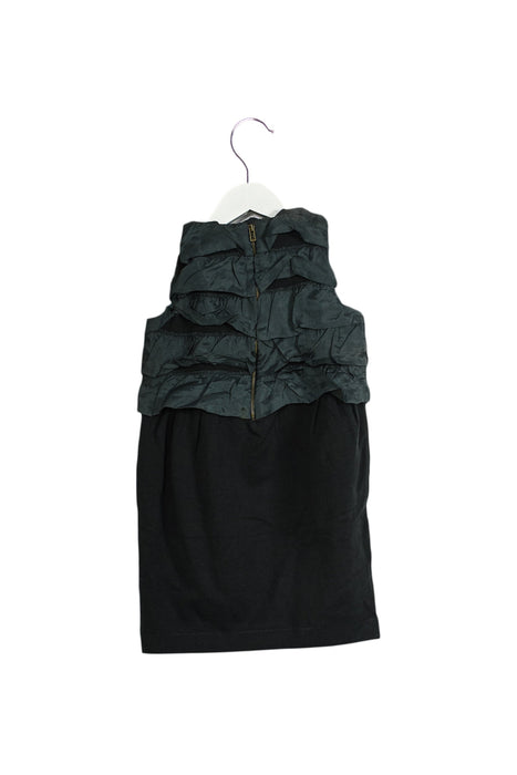 A Green Sleeveless Dresses from Crewcuts in size 4T for girl. (Back View)