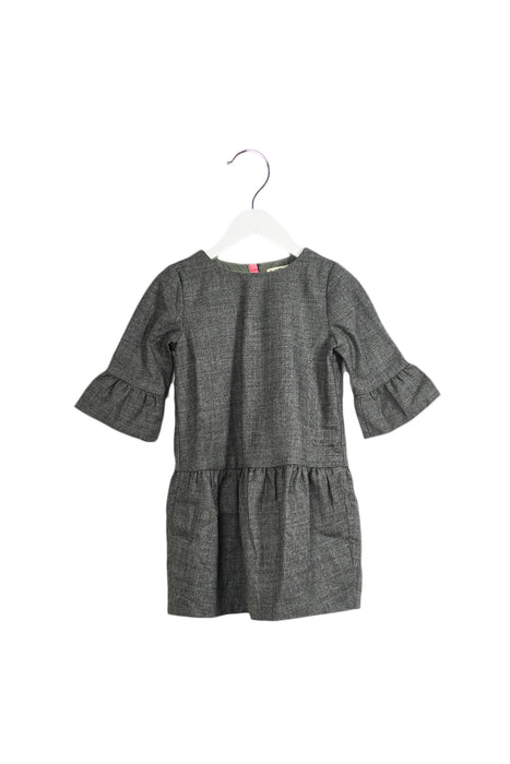 A Grey Short Sleeve Dresses from Crewcuts in size 3T for girl. (Front View)