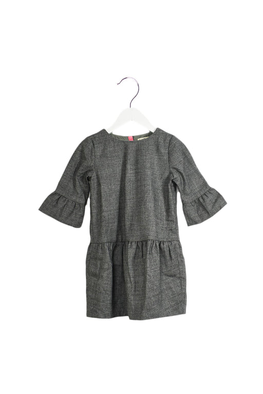 A Grey Short Sleeve Dresses from Crewcuts in size 3T for girl. (Front View)