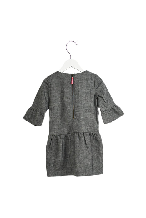 A Grey Short Sleeve Dresses from Crewcuts in size 3T for girl. (Back View)
