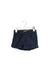 A Navy Shorts from Bout'Chou in size 3-6M for girl. (Front View)