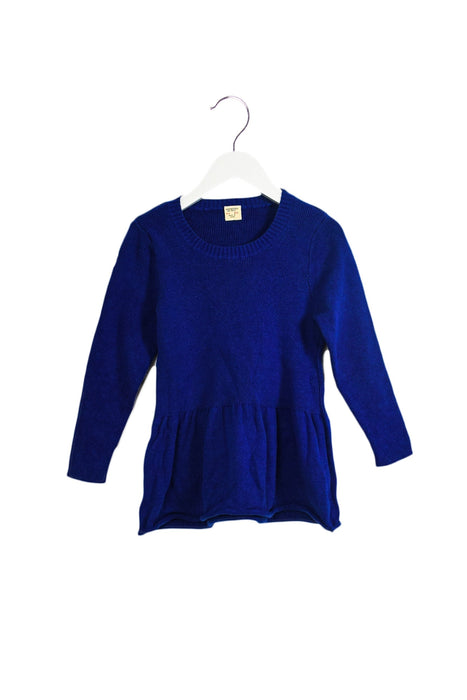 A Blue Sweater Dresses from Crewcuts in size 2T for girl. (Front View)