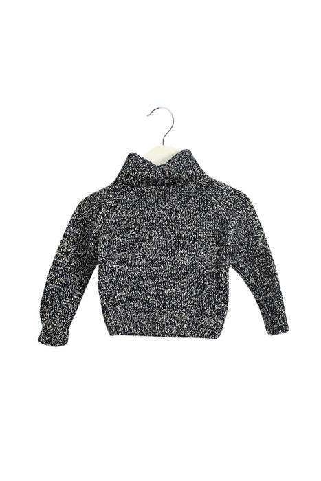 A Navy Knit Sweaters from Crewcuts in size 3T for girl. (Front View)