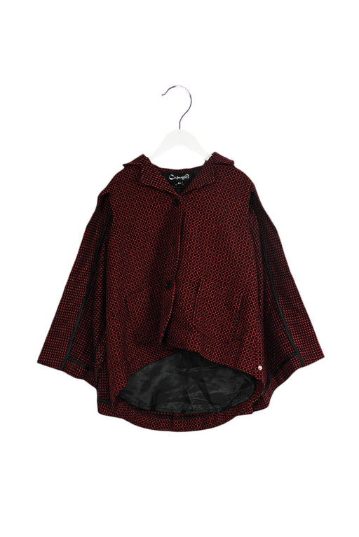 A Red Capes & Ponchos from A for Apple in size 6T for girl. (Front View)