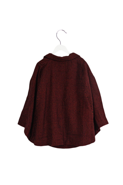 A Red Capes & Ponchos from A for Apple in size 6T for girl. (Back View)