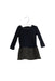 A Navy Long Sleeve Dresses from Petit Bateau in size 12-18M for girl. (Front View)