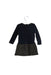 A Navy Long Sleeve Dresses from Petit Bateau in size 12-18M for girl. (Back View)