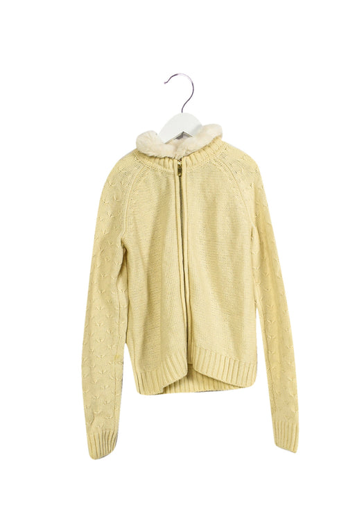 A Ivory Cardigans from Jacadi in size 8Y for girl. (Front View)