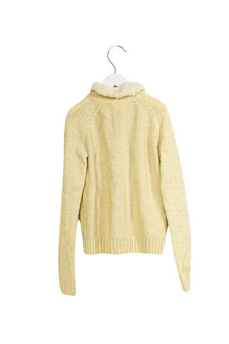 A Ivory Cardigans from Jacadi in size 8Y for girl. (Back View)