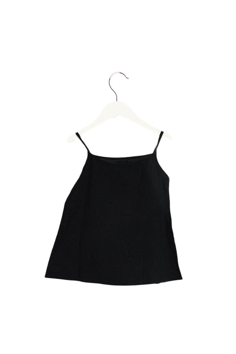 A Black Sleeveless Tops from Velveteen in size 2T for girl. (Back View)