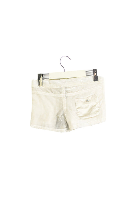 A Silver Shorts from Velveteen in size 3T for girl. (Back View)