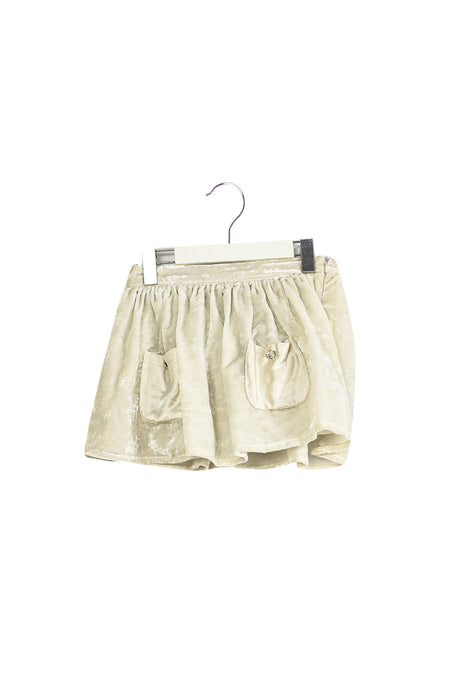 A Silver Short Skirts from Velveteen in size 3T for girl. (Front View)